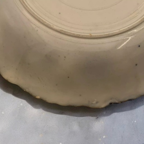 Antique Pair English Kyber Flow Blue Serving Bowls By W Adams And Co. Set of Two - Picture 12 of 12